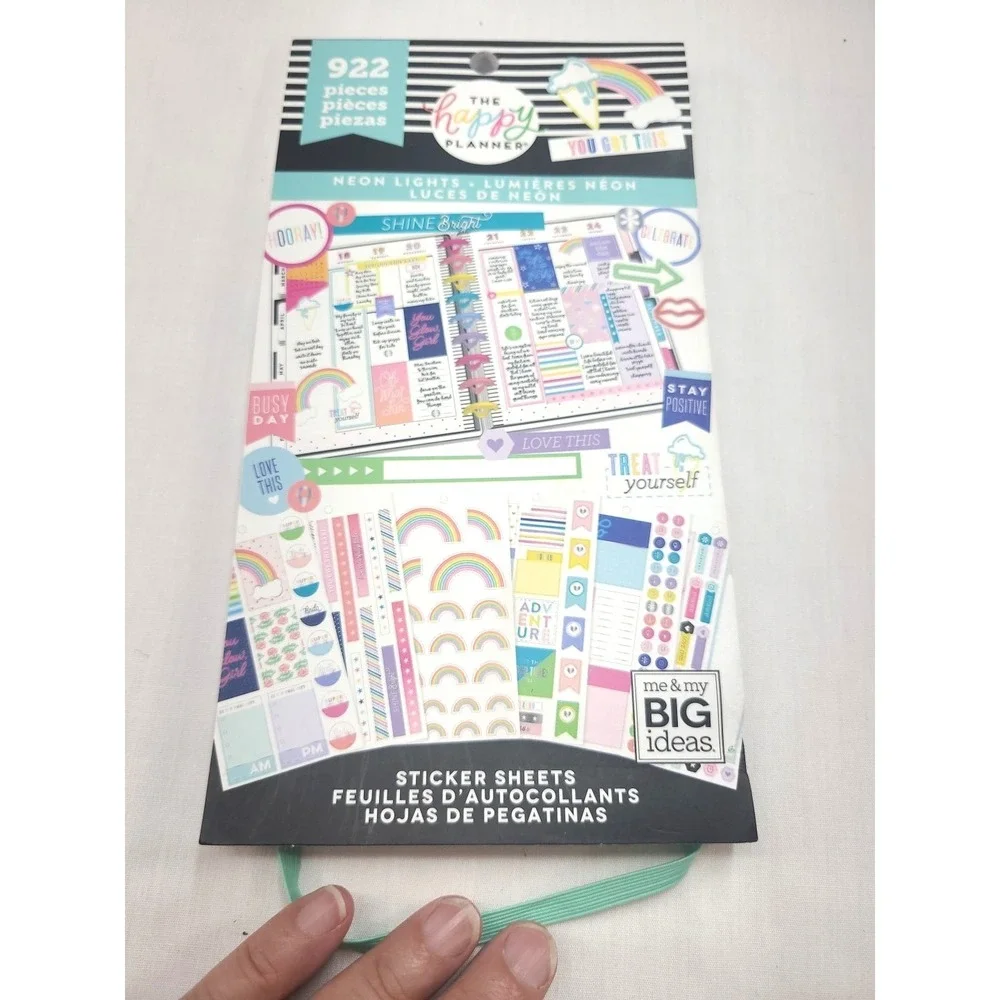 NEW The‎ Happy Planner Value Pack Sticker Book NEON LIGHTS 922 pieces
